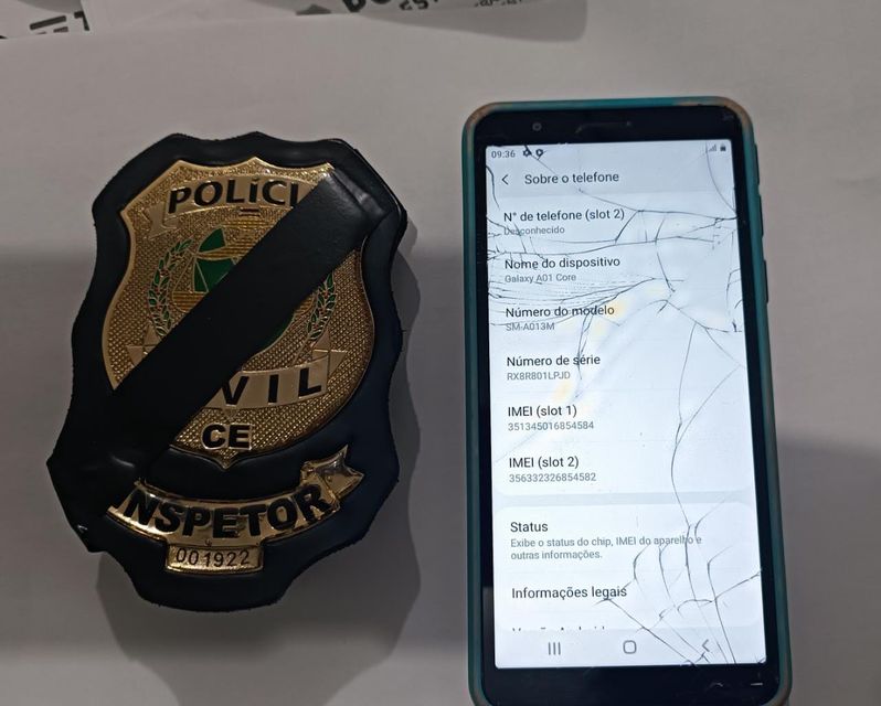 Policia Civil recupera telefone celular furtado em Secretaria da Prefeitura de Tauá