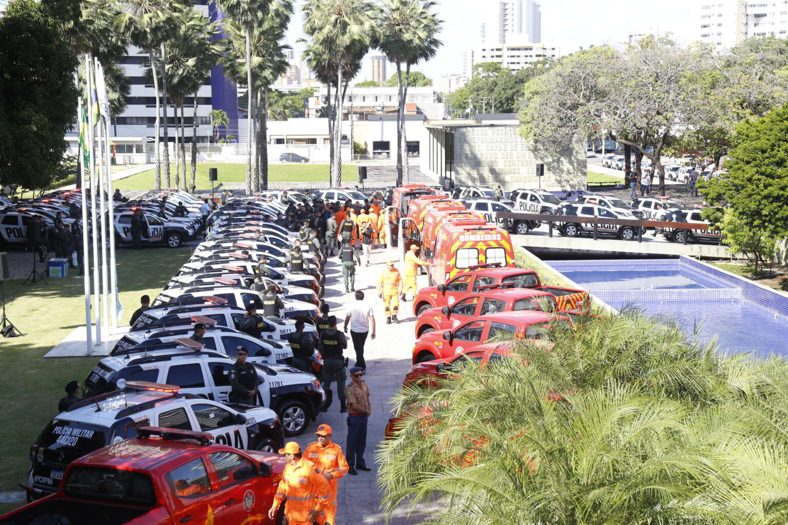 Segurança Pública do Ceará ganha reforço de 76 viaturas para Polícia Militar e Corpo de Bombeiros Militar